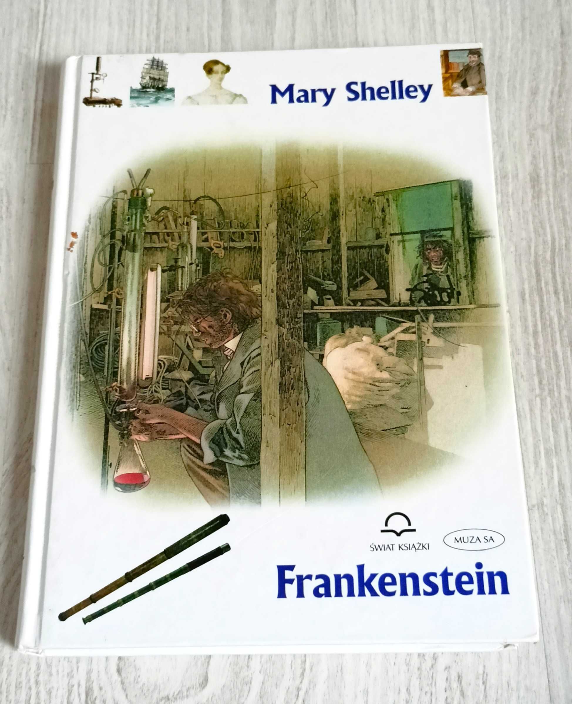 Mary Shelley Frankenstein TWARDA OPRAWA  Świat Książki BDB