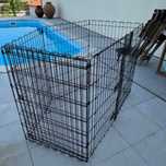 Caixa dobrável para cão / gato com painéis ajustáveis