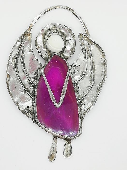 Anioł ręcznie ręcznie robiony - agat - rękodzieło