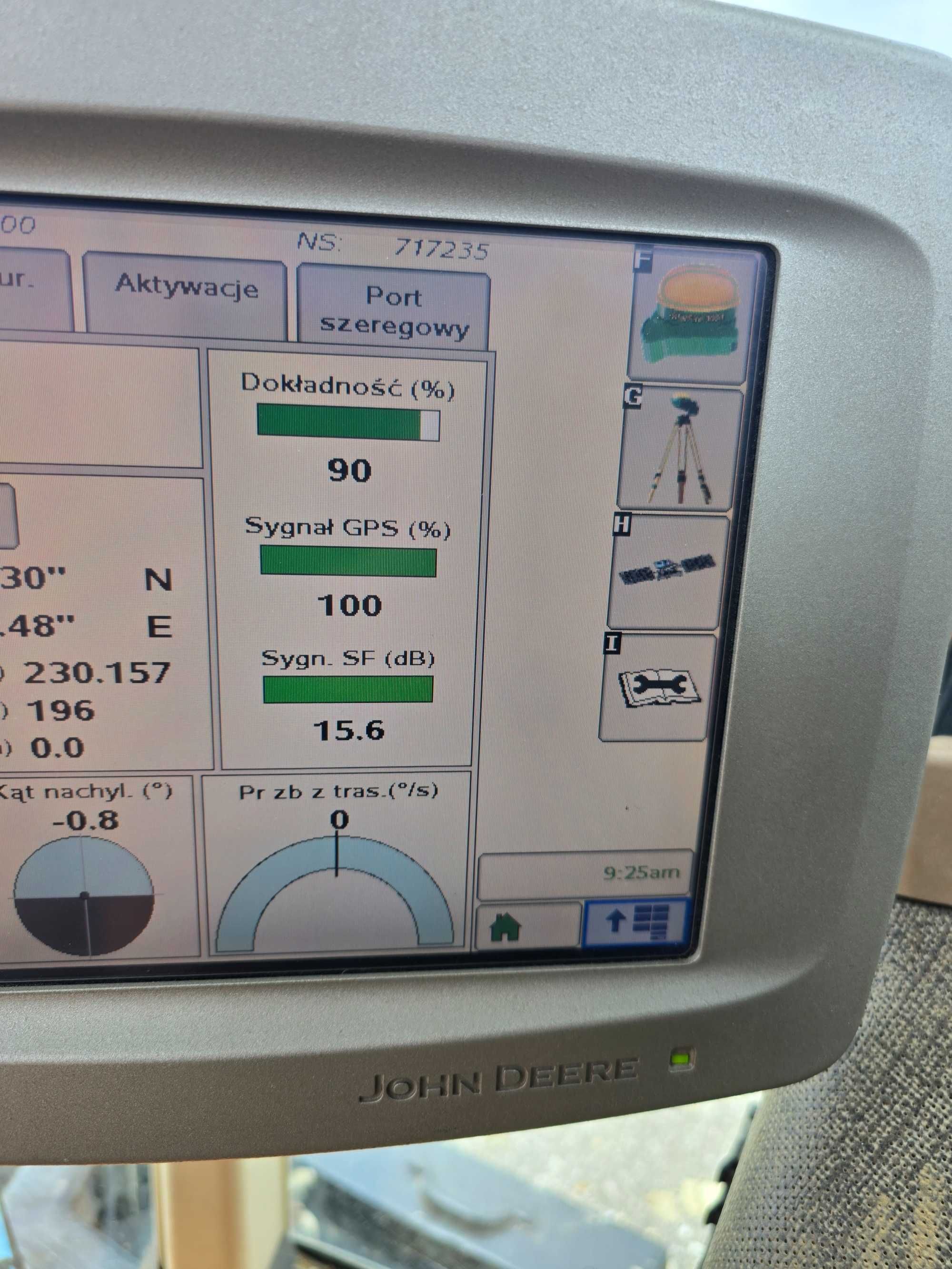 Nawigacja GPS John Deere GreenStar 2600 Strafire 3000 Autotrack Isobus