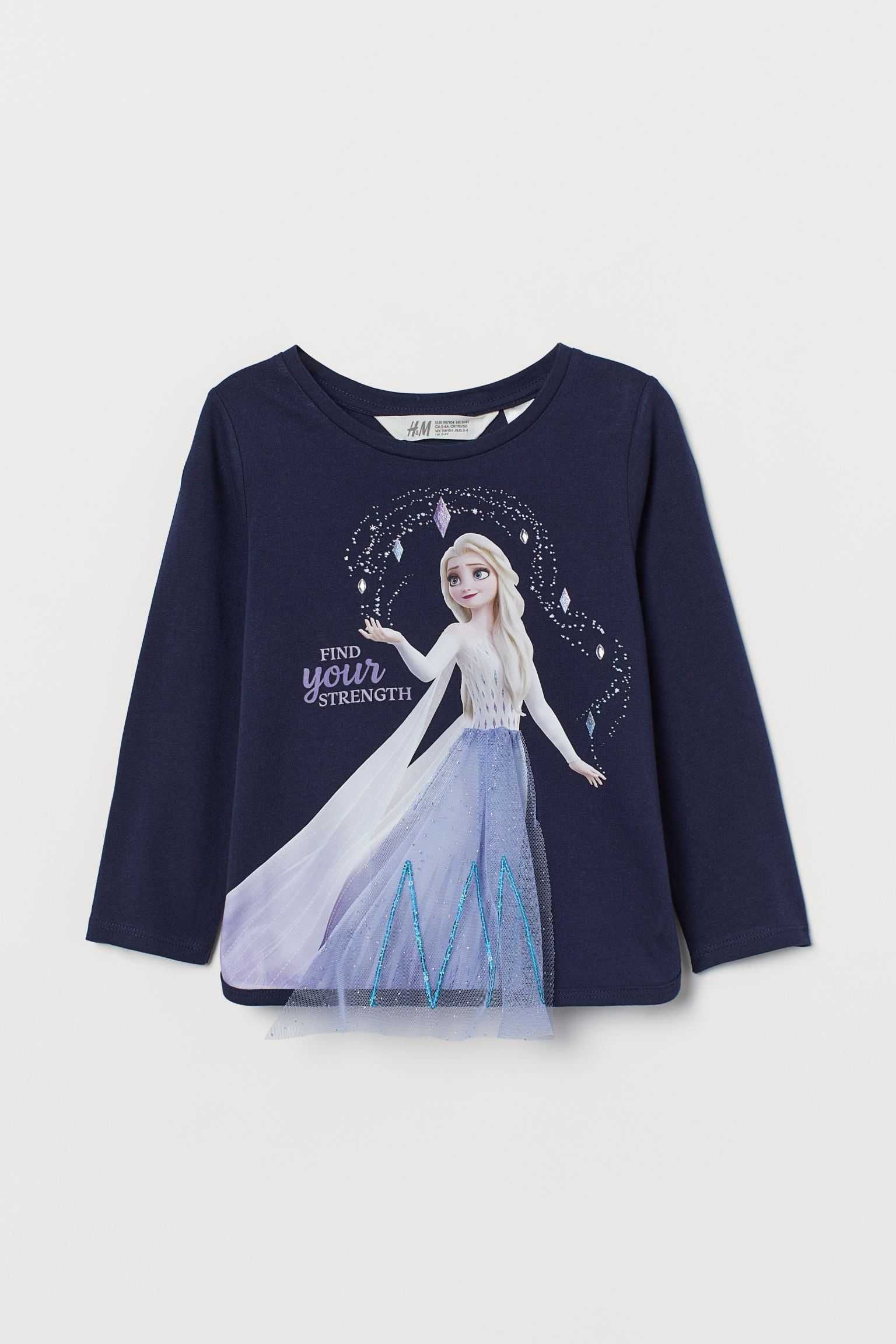 Zestaw 3-pak T-shirt, leginsy, bluzka H&M Kraina Lodu / Frozen