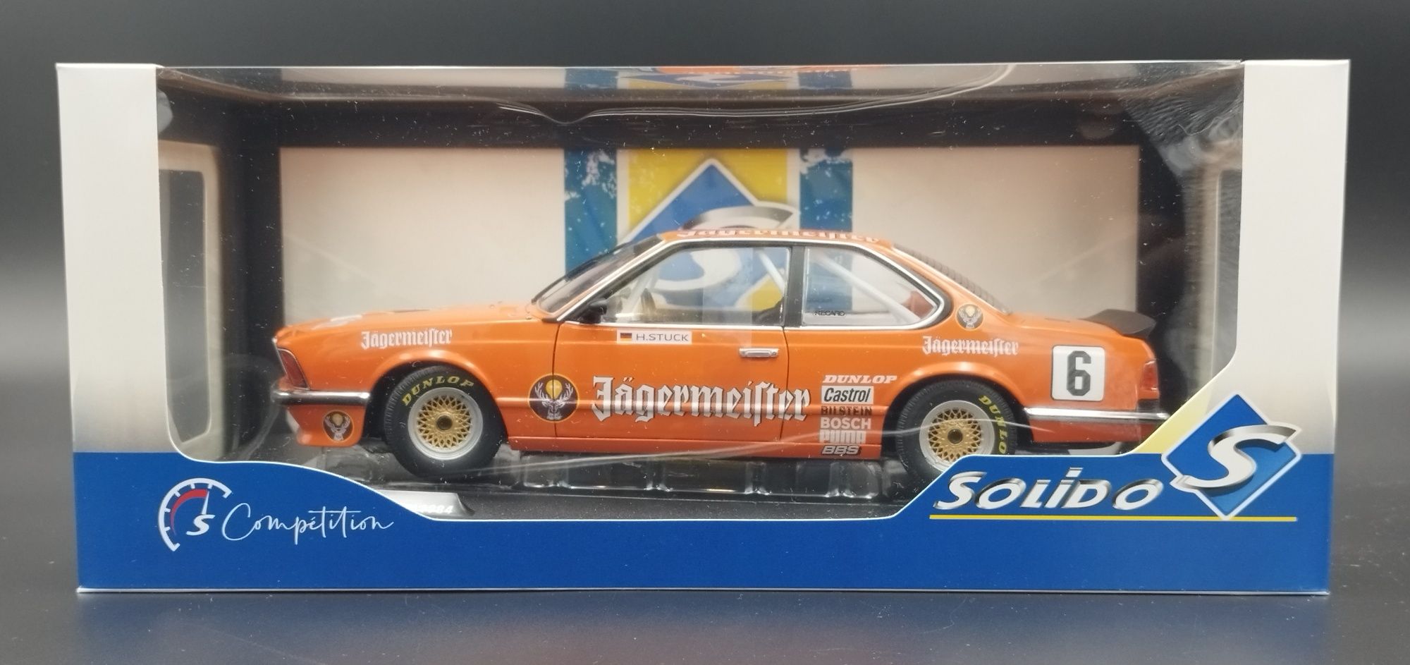 1:18 Solido 1984 BMW 635 CSI (E24) -  Jagermeister #6 H.Stuck model