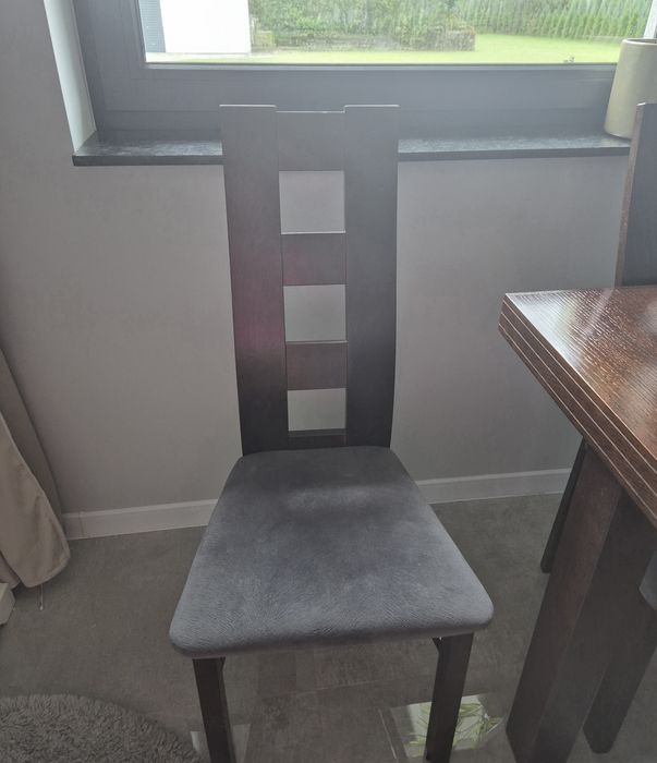 Duży stół rozkładany + 6 krzeseł