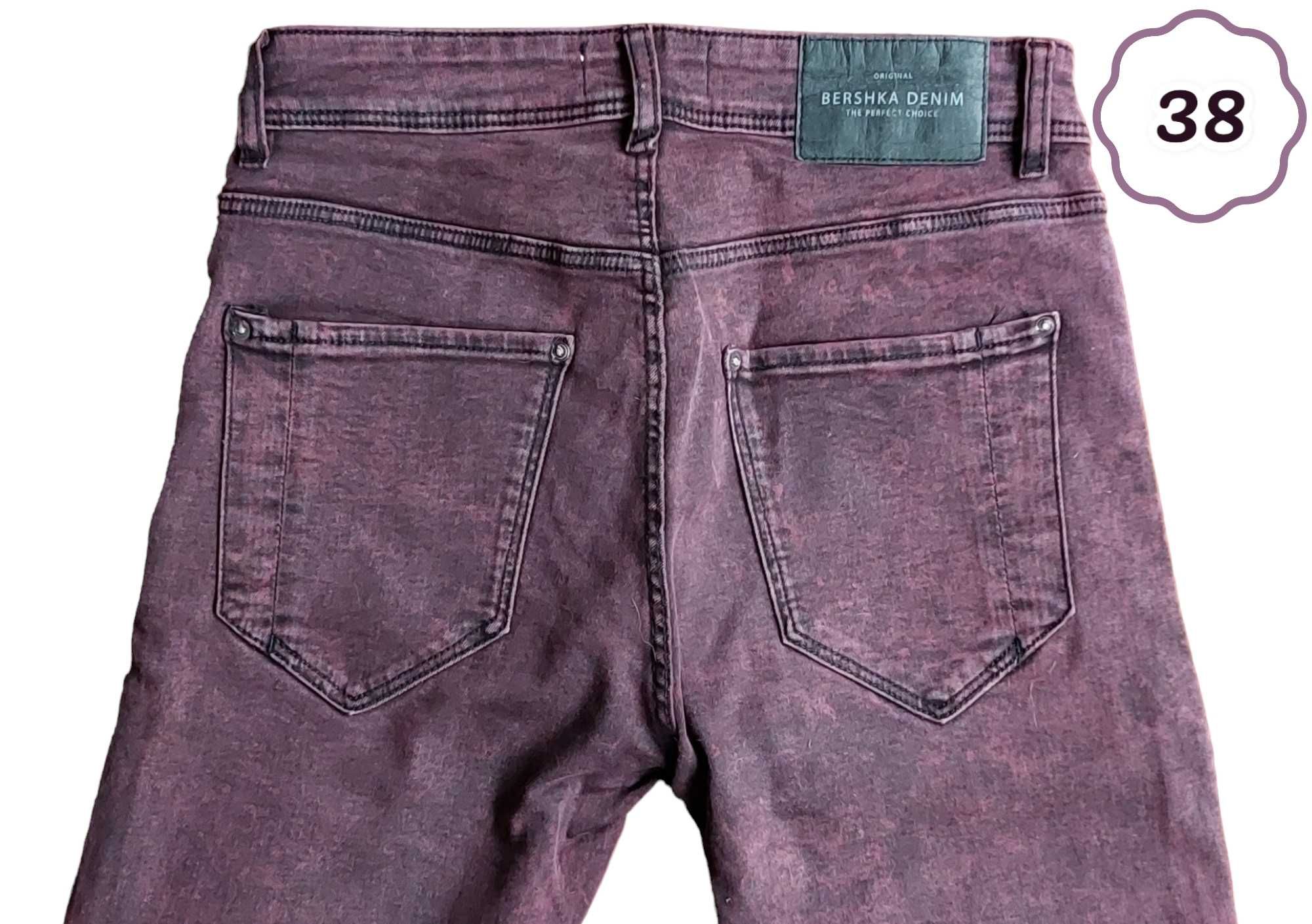 Calças Skinny Bordeaux Bershka 38 (Homem)