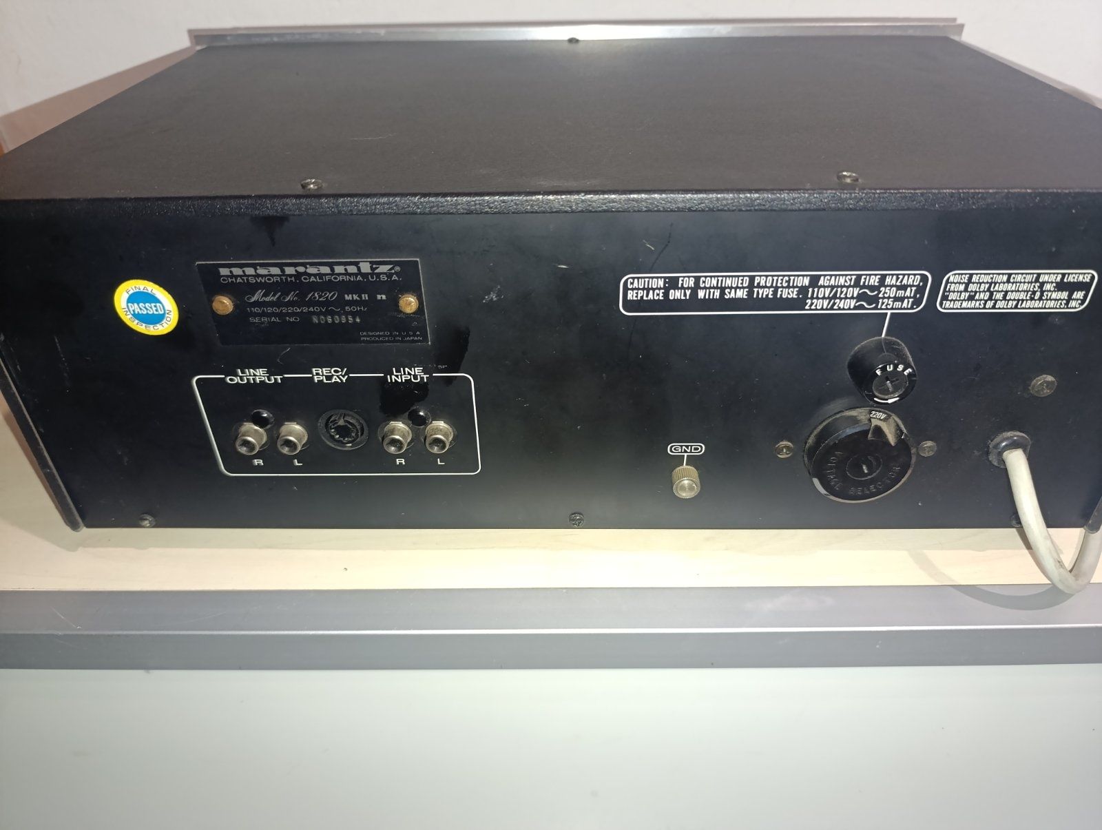 Магнитофон marantz модель 1820 mk, коллекционный