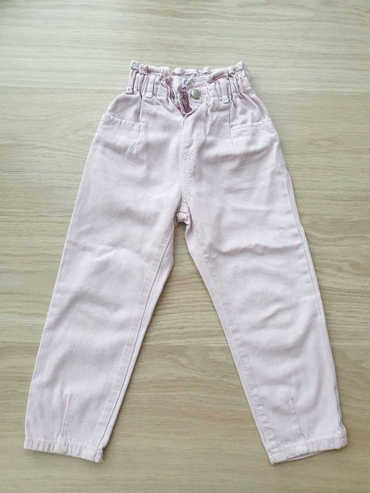 Zara spodnie mommy bag roz. 104 (3-4 lata)