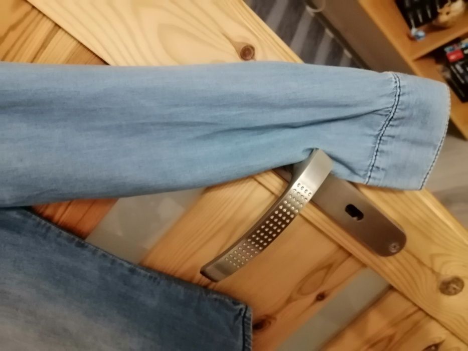 koszula jeansowa z dł. rękawem firmy Lab Industries, rozmiar 140cm