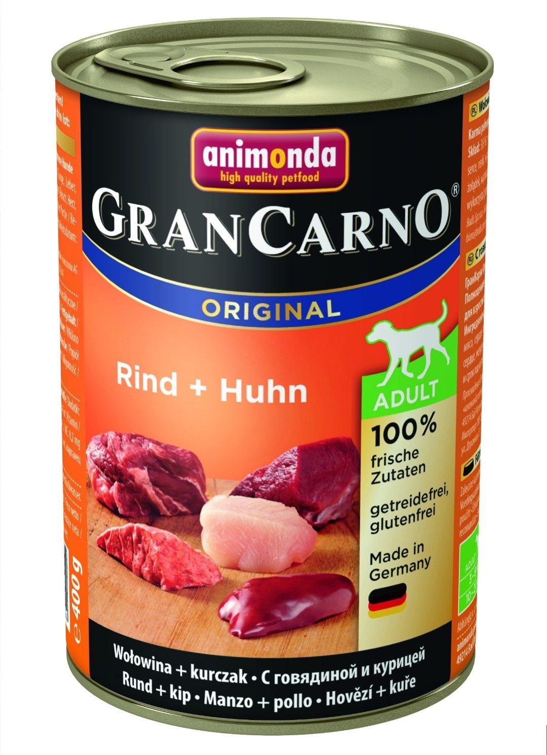 GranCarno wołowina + kurczak adult 20x400g