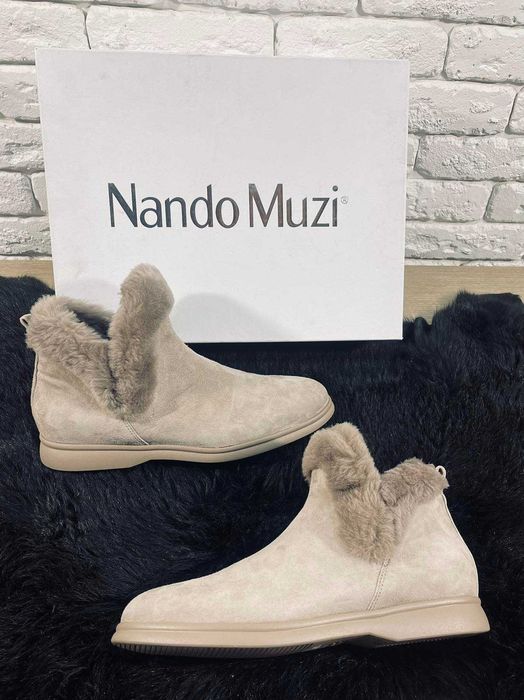 Жіноче взуття Nando Muzi оригінал, натуральне хутро, Італія,стан нове