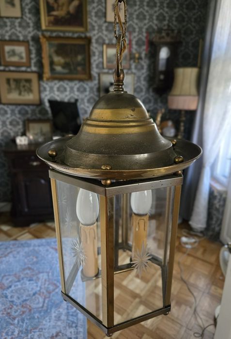 Lampa wisząca żyrandol latarenka Kalisz