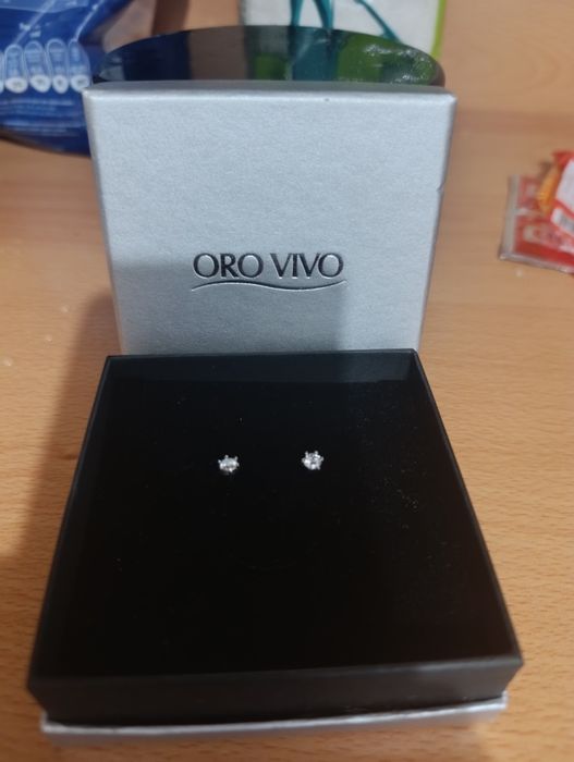 Brincos prata oro vivo