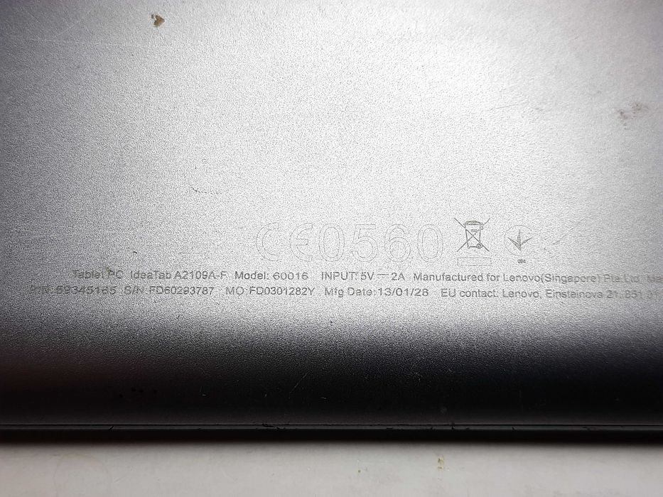 Планшет Lenovo A2109A-F 16GB (59-345165)