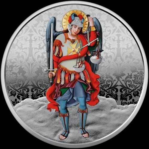 Архангел Михаїл срібна монета нова