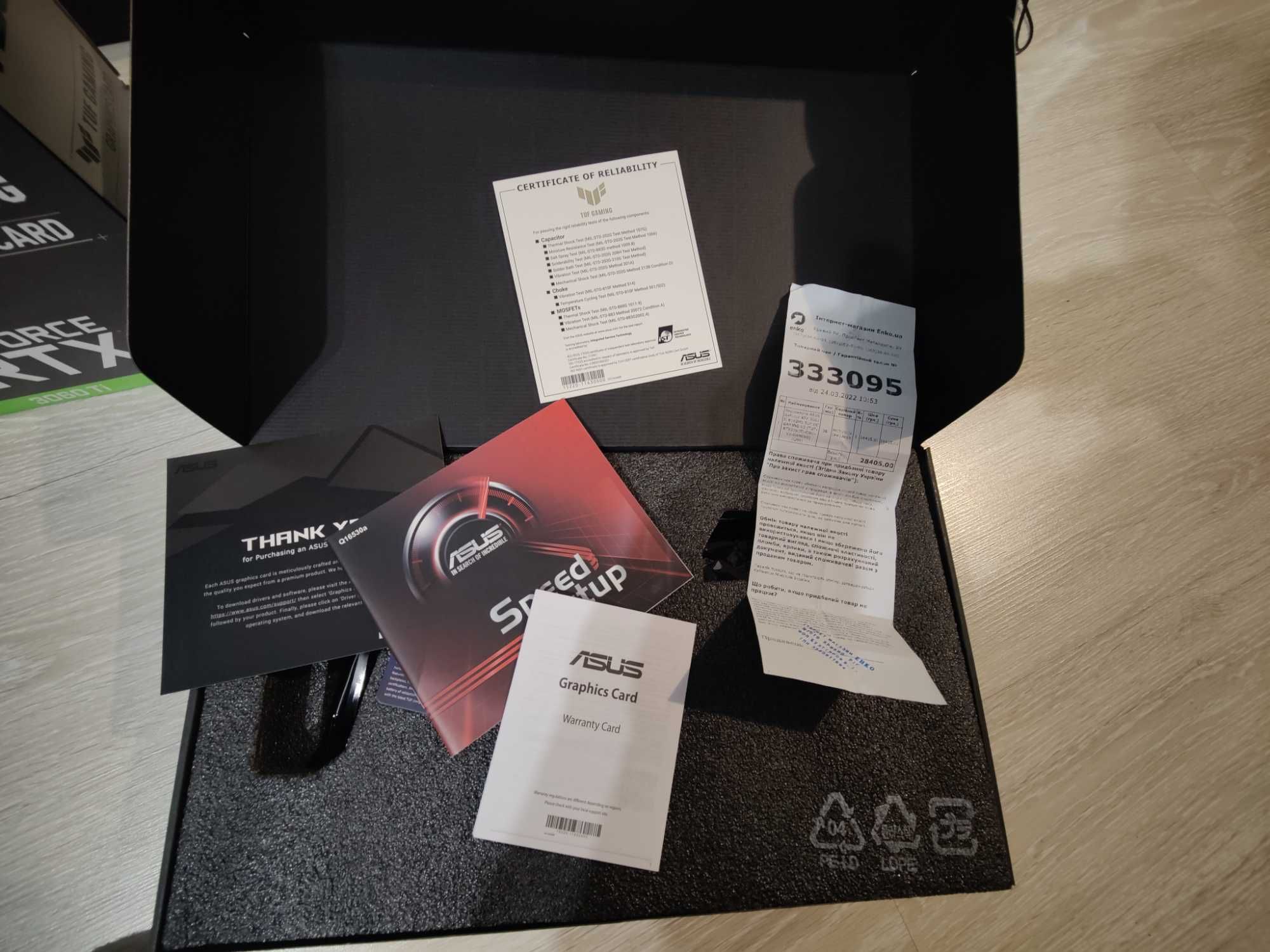Відеокарта Asus TUF Nvidia GeForce RTX 3060Ti