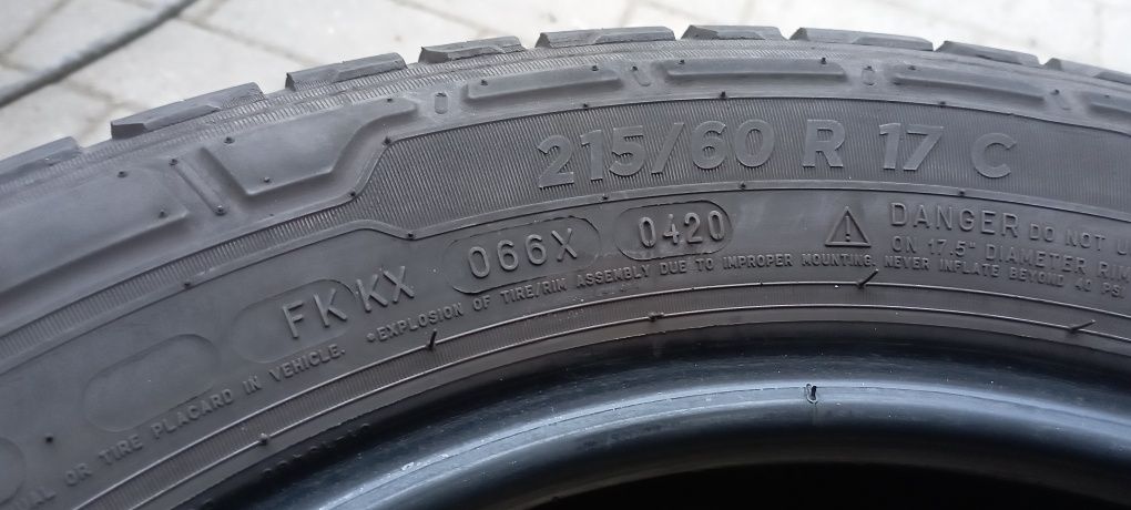 Opona 1szt 215/60/17C 109/107T Michelin Agilis CrossClimate 2020 6,8mm