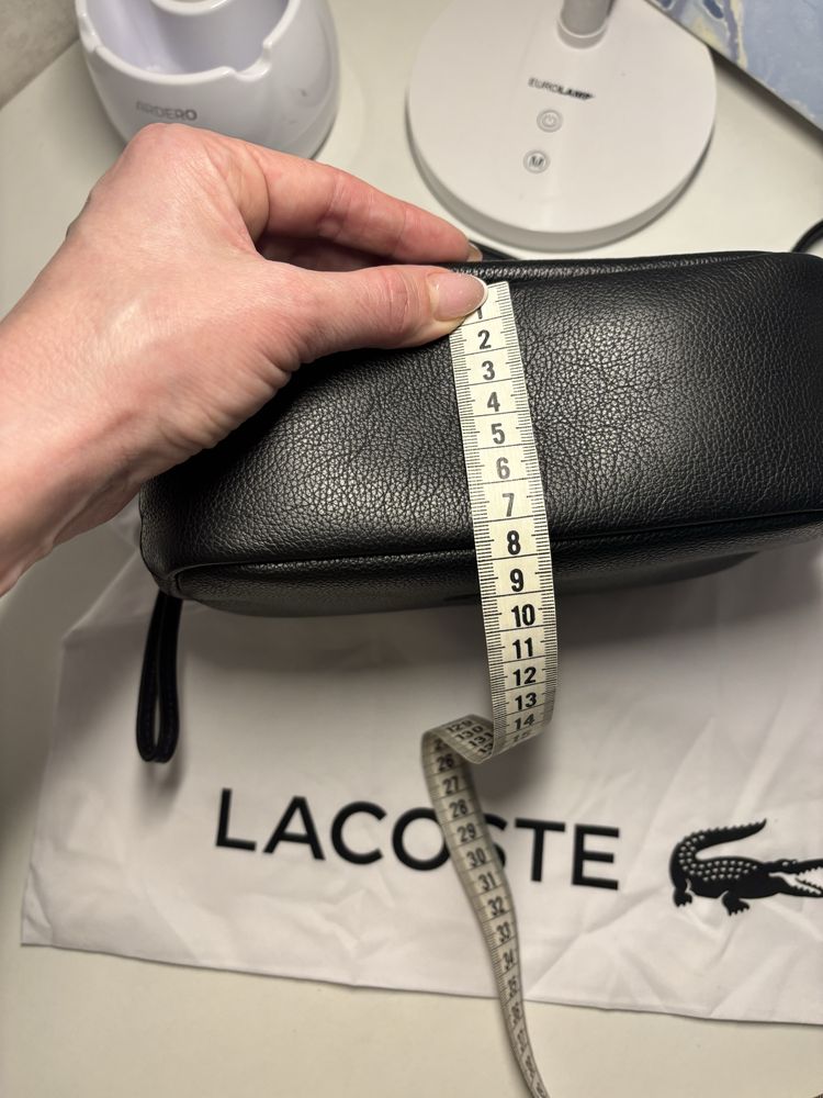 Сумка жіноча оригінальна шкіряна LACOSTE