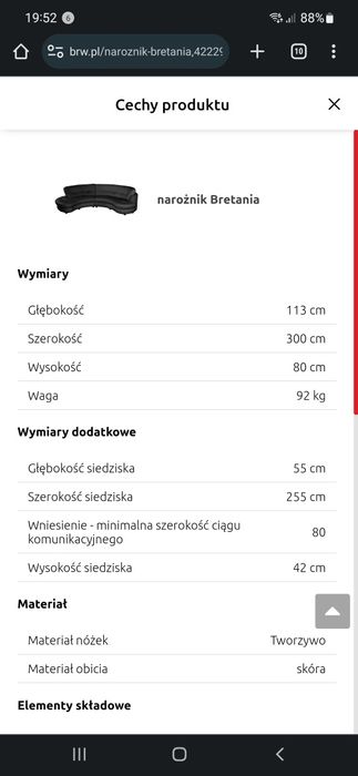 Narożnik Bretania Brw