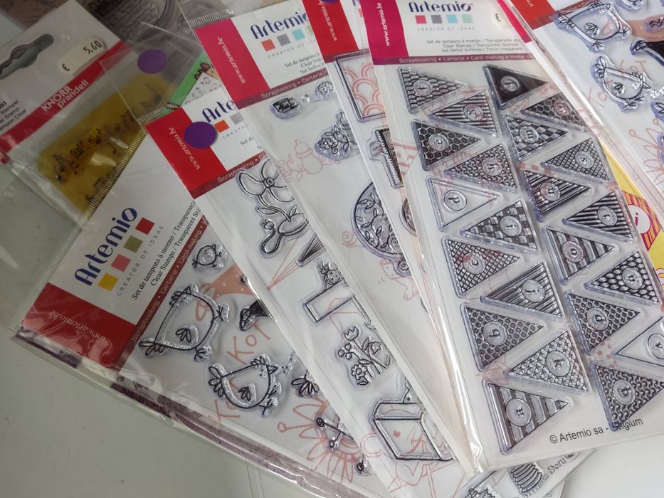 Conjunto de carimbos para scrapbooking