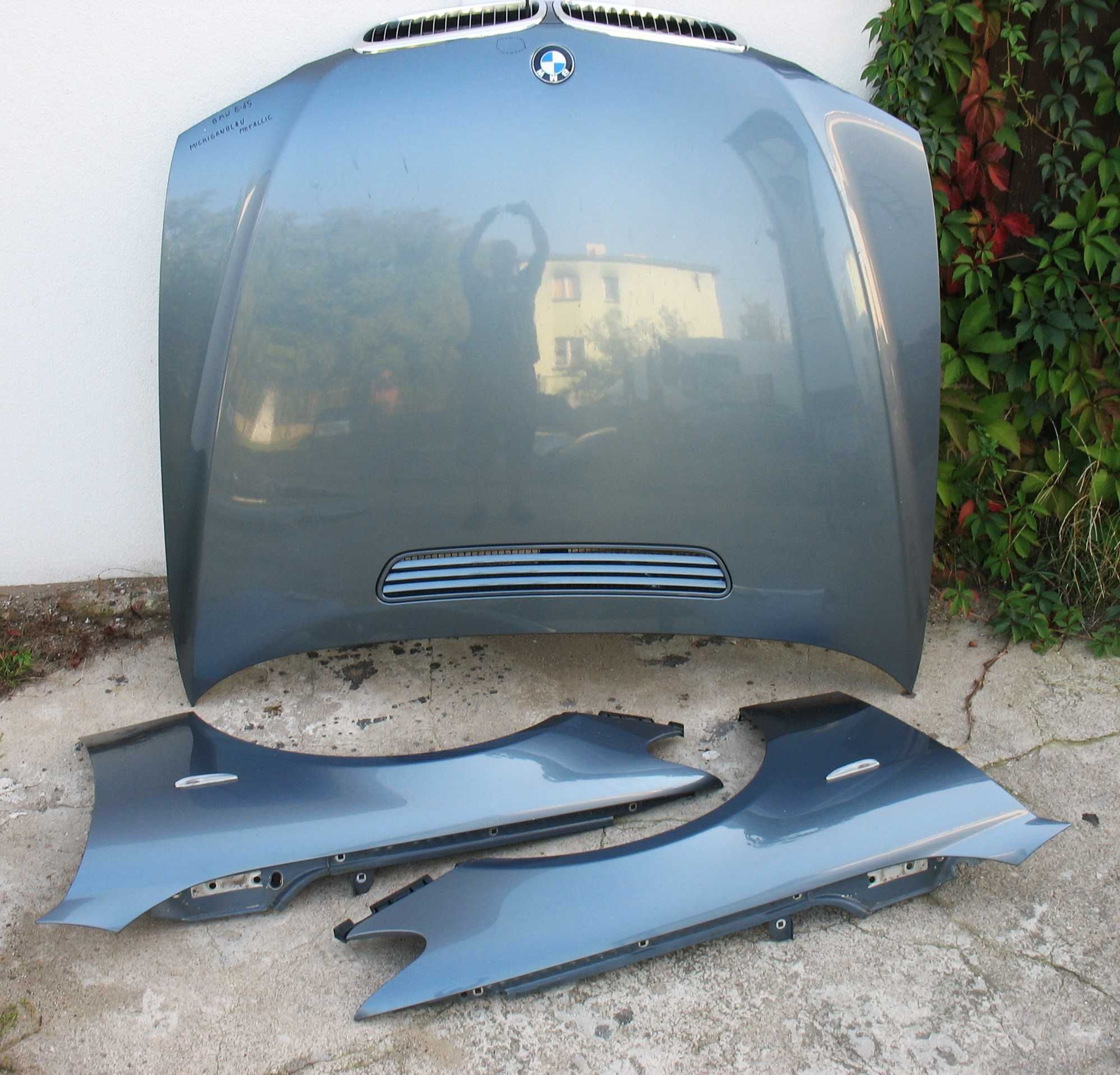 BMW 7 E65 Lift błotnik Prawy przód Michiganblau