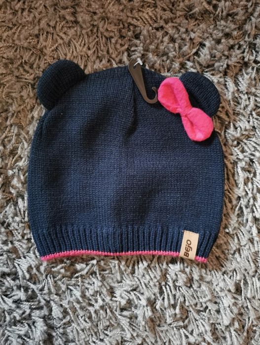 Czapka dziewczęca one size 2-3 latka