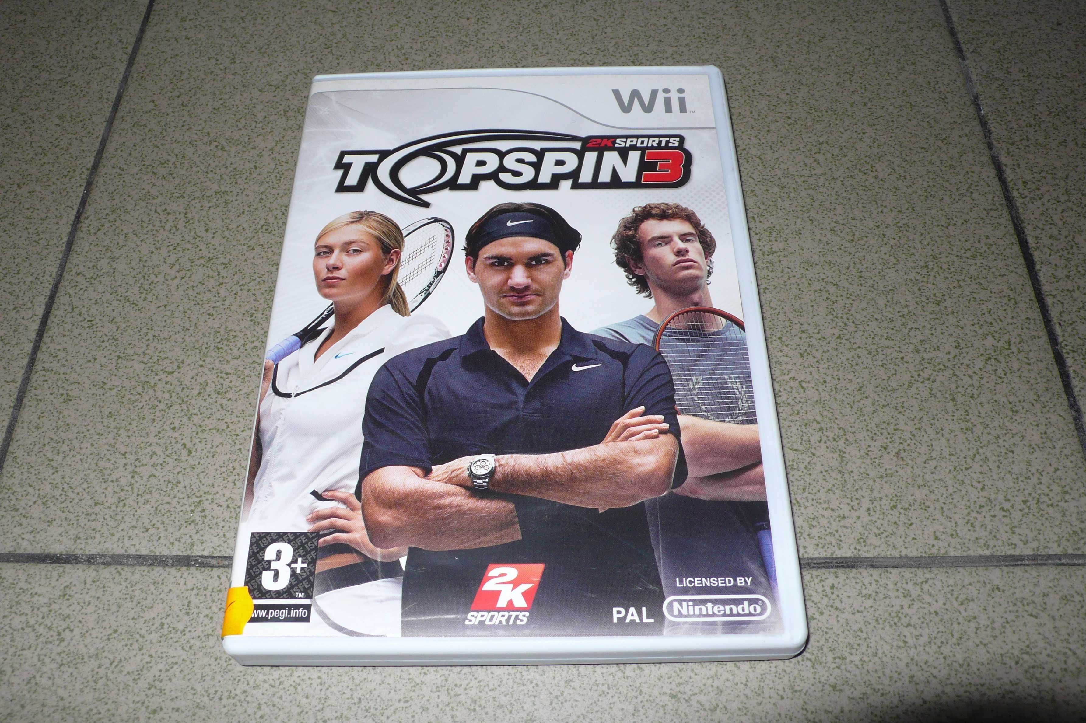 Top Spin 3 na Nintendo Wii tenis ziemny
