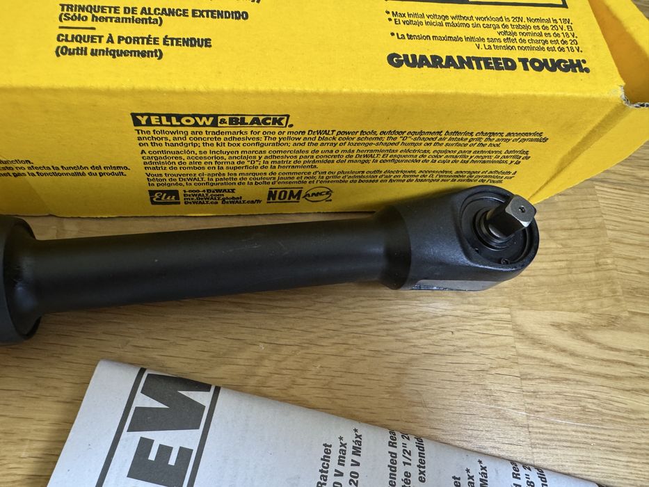 DeWALT DCF513 20V Безщітковий кутовий гайковерт тріскачка 3/8"