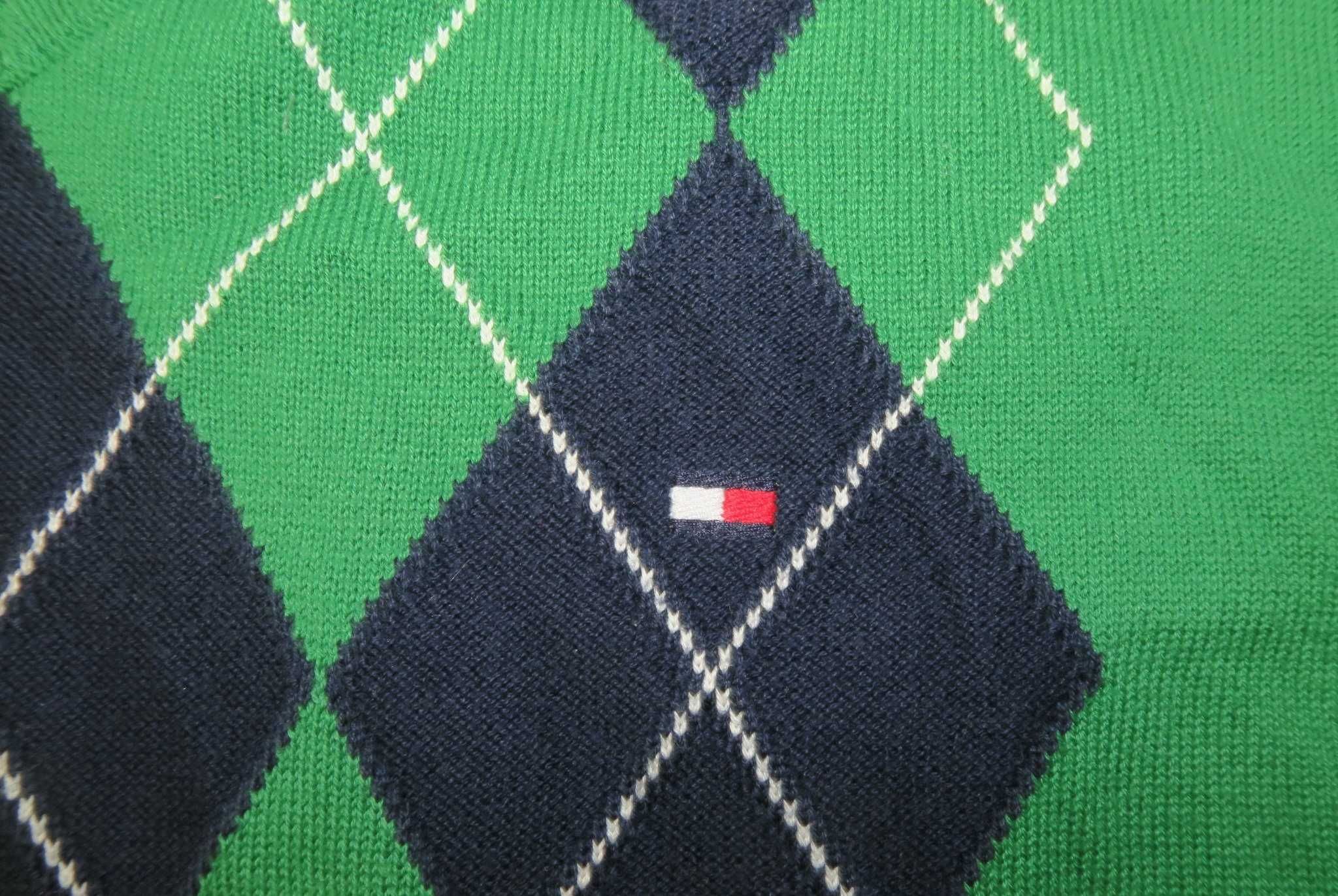 Tommy Hilfiger sweter w romby L