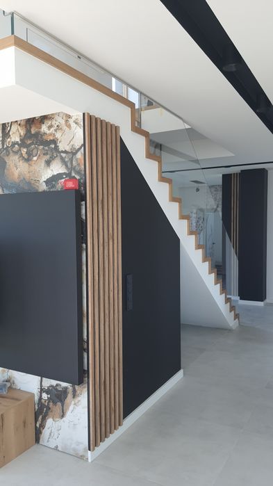 Schody na beton, schody drewniane