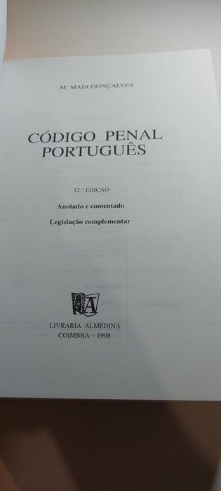Código Penal Português, Anotado e Comentado - M. Maia Gonçalves