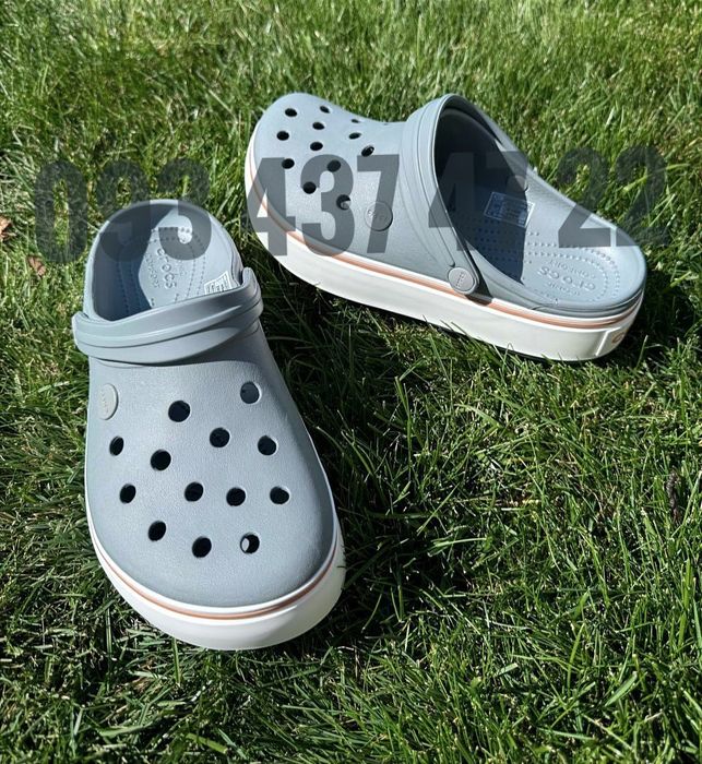 Жіночі крокси на платформі Crocs Crocband Platform Ідеальні Crocs Clog