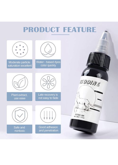 Apenas 5 NOVAS em stock ! tinta preta para tatuagem profissional de alta qualidade