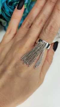Кольцо с висюльками Кільце жіноче з висувками срібло 925