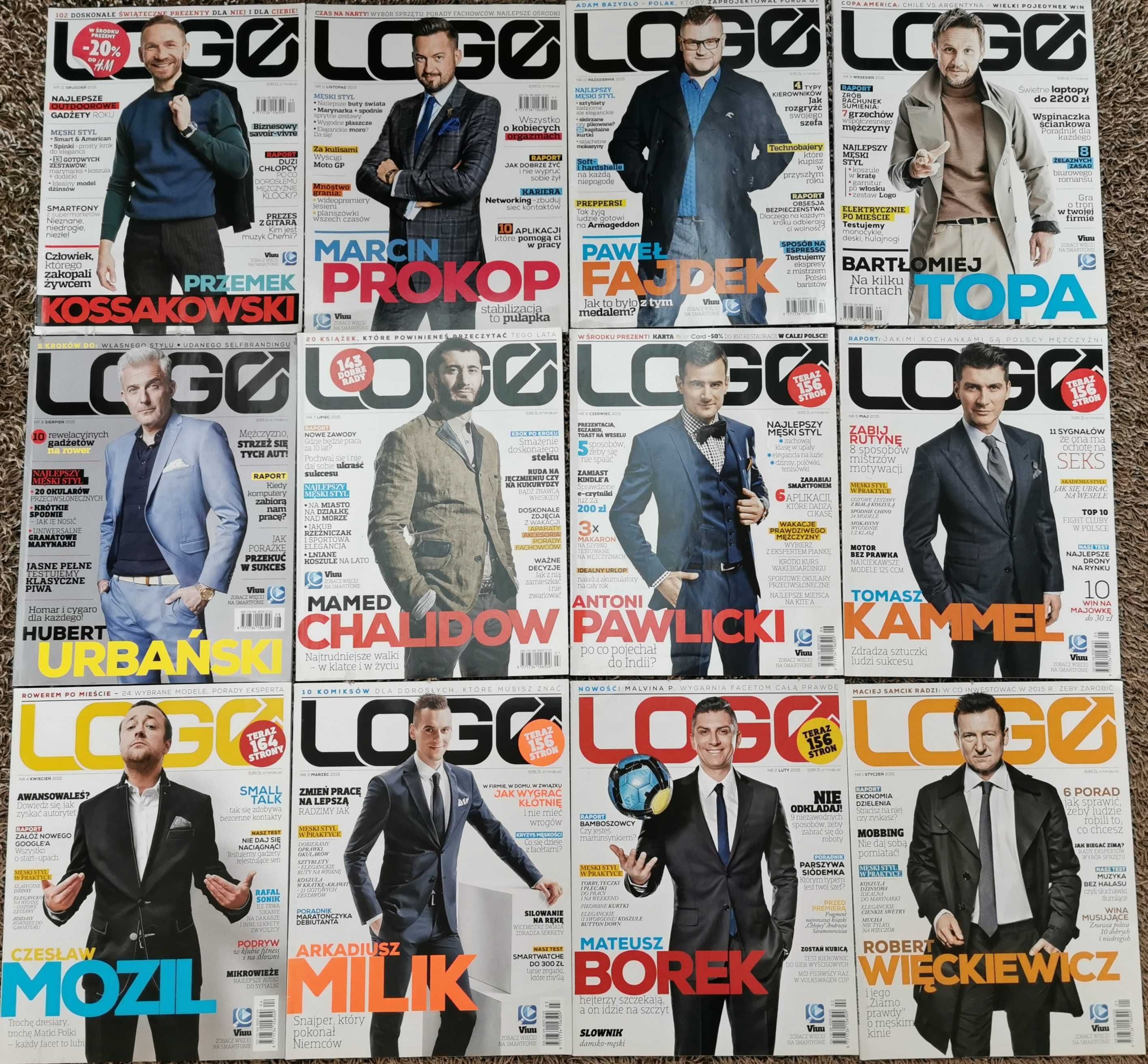 Magazyn miesięcznik LOGO pełny rocznik 2015