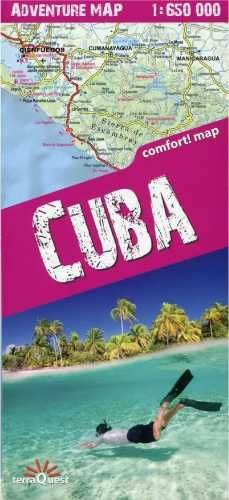 Adventure map Cuba 1:650 000 - praca zbiorowa
