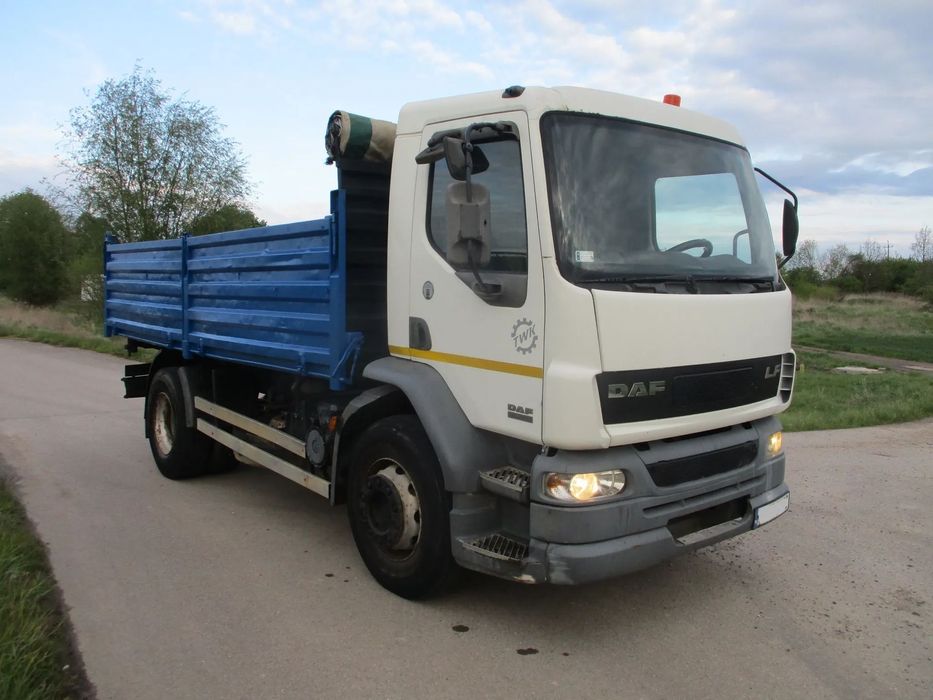 DAF LF 55 220  PL.Salon Faktura VAT 23% wywrotka 3 stronna 10 TON ładowności resor