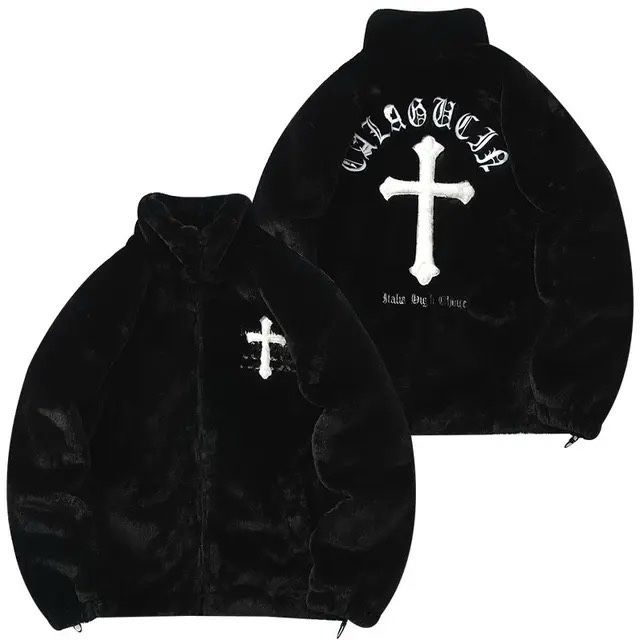 Зимова стильна куртка з штучного хутра