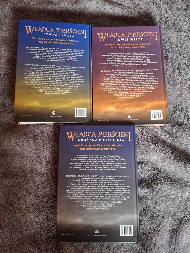 Władca Pierscieni Drużyna Pierścienia, Dwie Wieże, UNIKAT, jak nowe