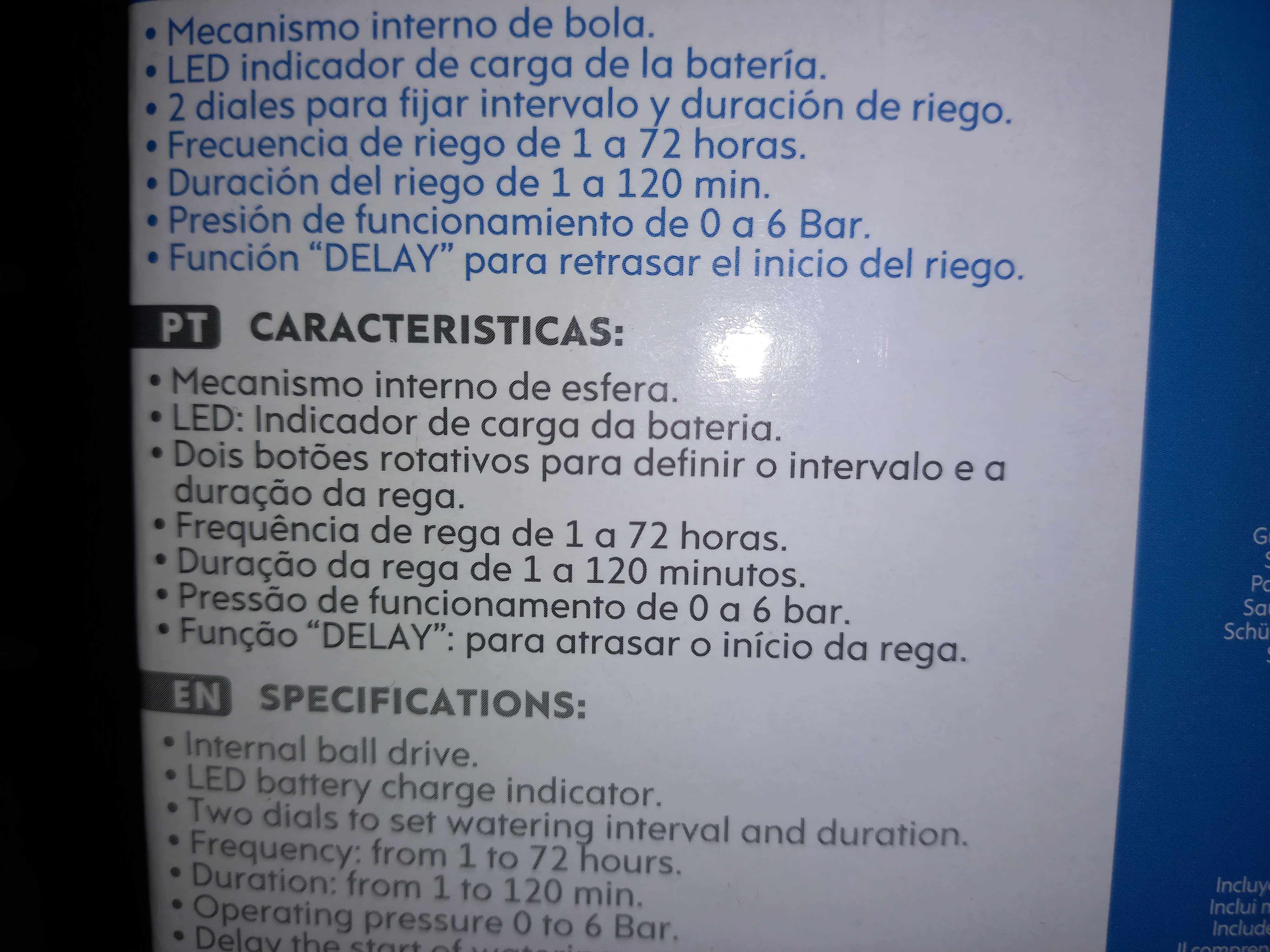 Programador de Rega para Horta ou Jardim