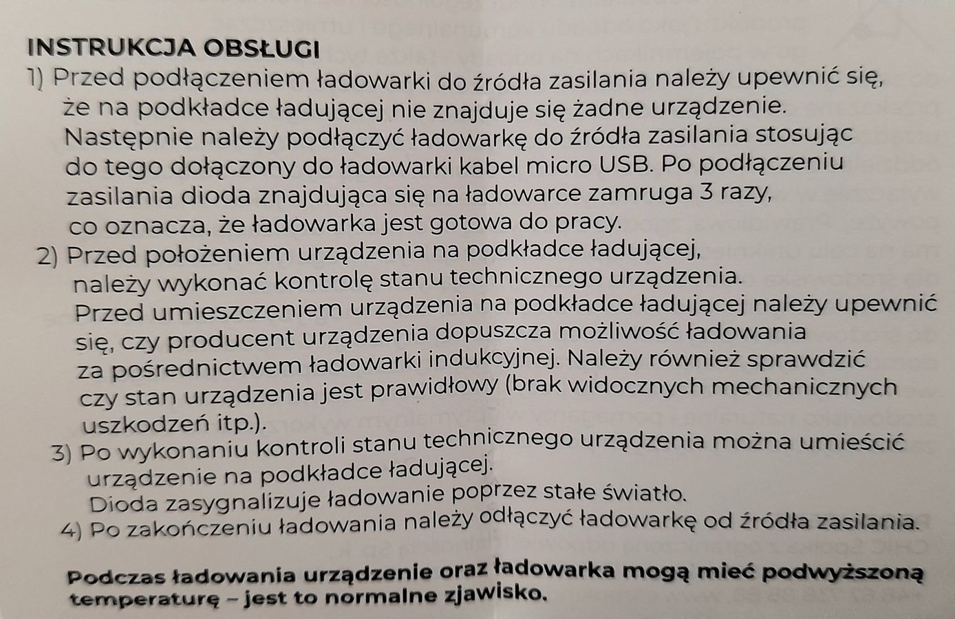 OKAZJA Nowa ładowarka indukcyjna komplet zestaw