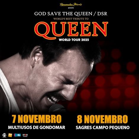 20€ mais barato - God save the Queen - bilhetes