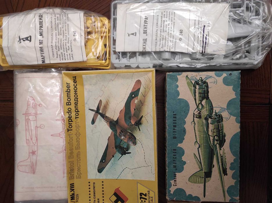 Сборные Модели самолётов, вертолетов,танков.