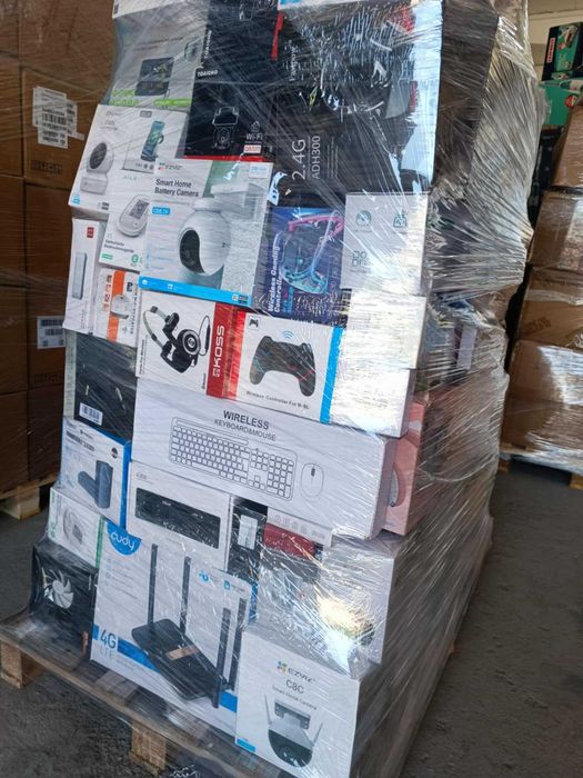 Palety Mix Elektronika Drobna Amazon  Komputerowa/ Użytkowa Elektro
