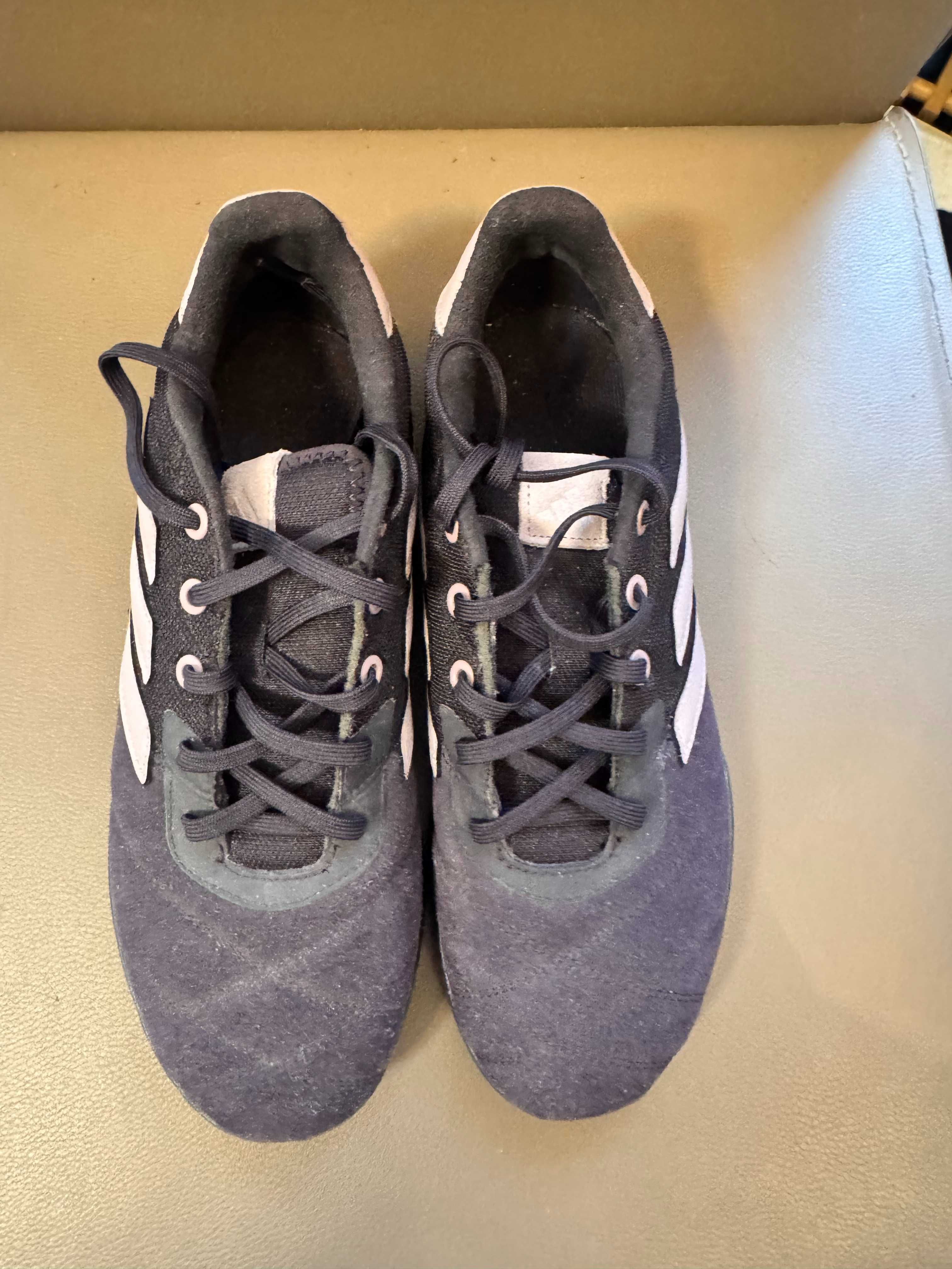 halówki fioletowe zamszowe adidas