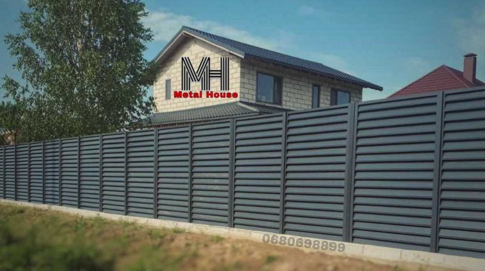 Паркан ранчо жалюзі горизонт огорожа ламелі Кіровоград