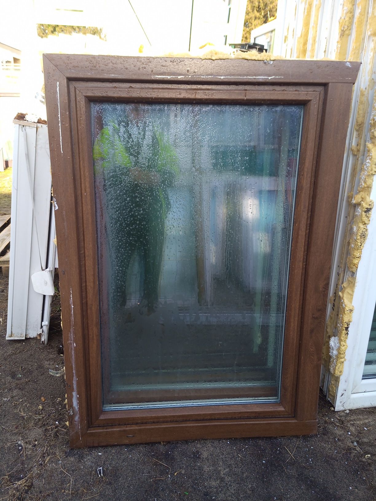 KR HAUS okna 100x134 orzech pcv używane okna drzwi POZNAŃ