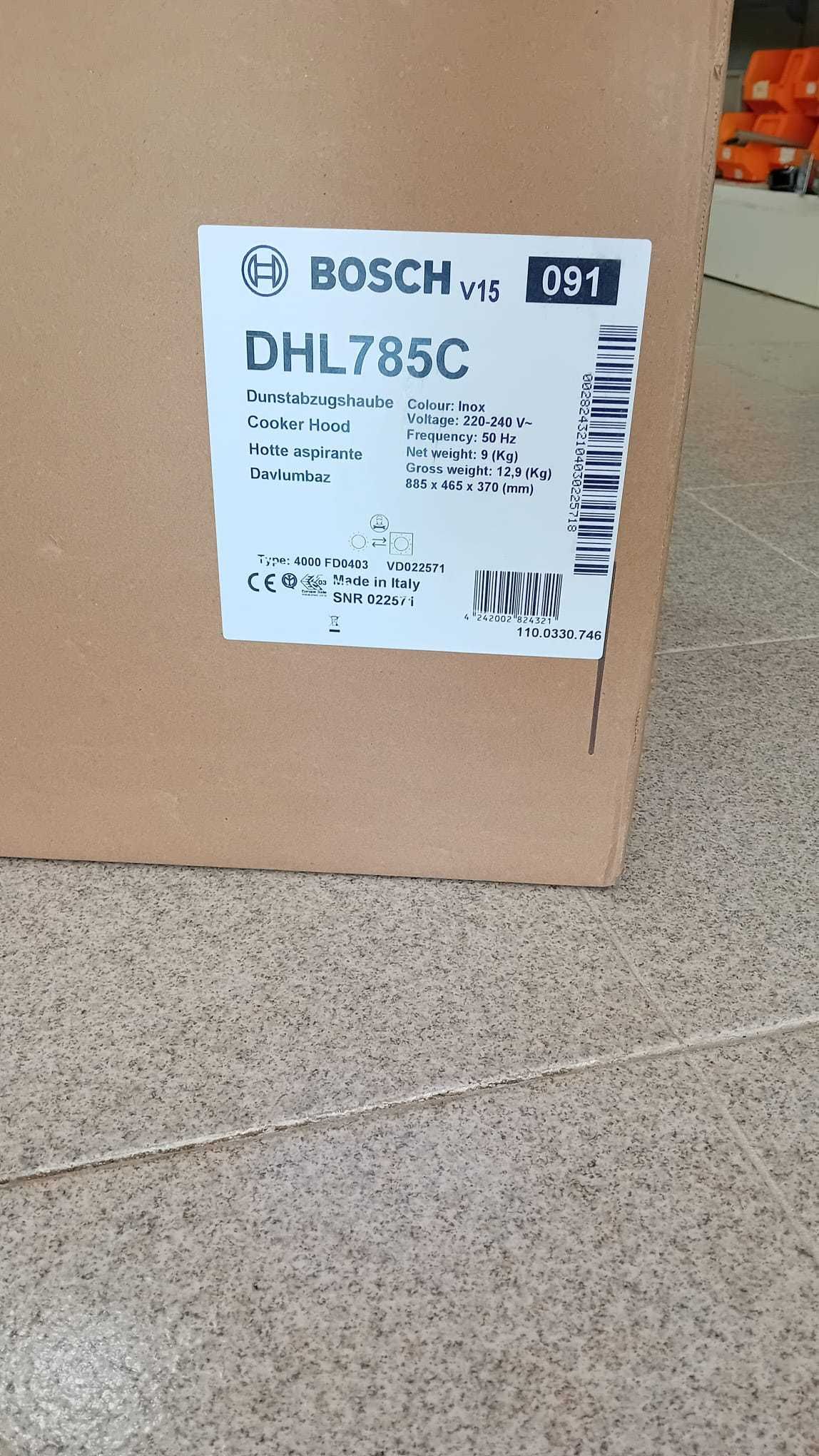 Exaustor Bosch DHL785C - Novo c/Garantia 3 anos - Inox - Encastrar