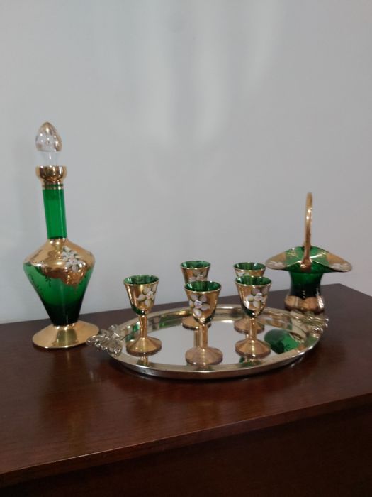 Peças de vidro morano