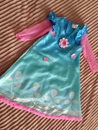Сукня карнавальна костюм Троллі Розочка 5-6 років новорічна