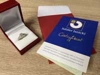 Pierścionek z brylantami zaręczynowy 0,69ct złoto 585 z certyfikatem