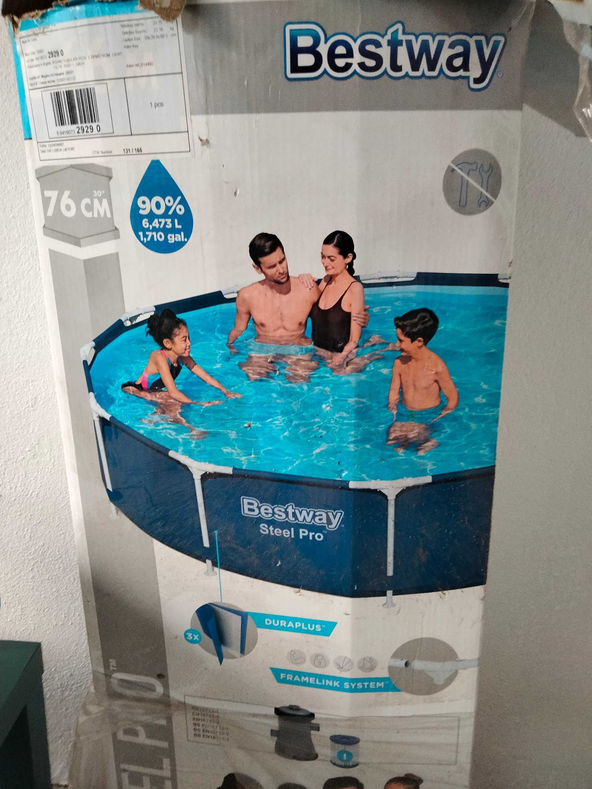 VENDO Piscina tubular BESTWAY REDONDA 366X76CM